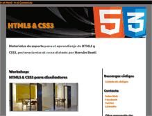 Tablet Screenshot of html5ycss3.com.ar